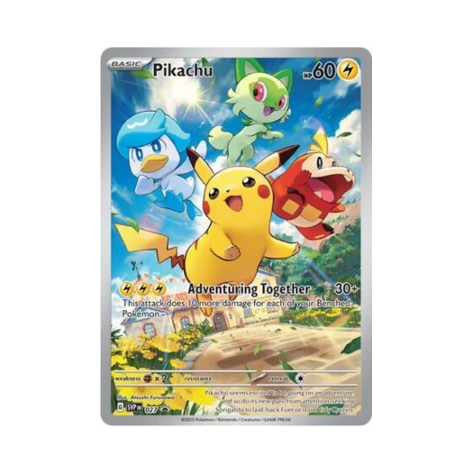 포켓몬 TCG 피카츄 P 스칼렛 & 바이올렛 프로모 카드 (영문판)