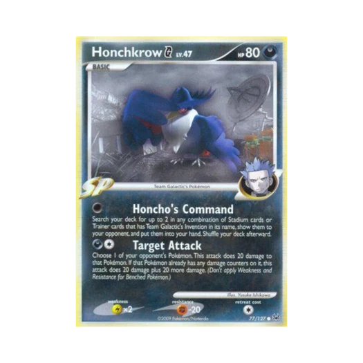 포켓몬 TCG 돈크로우 G C 플래티넘 (영문판)