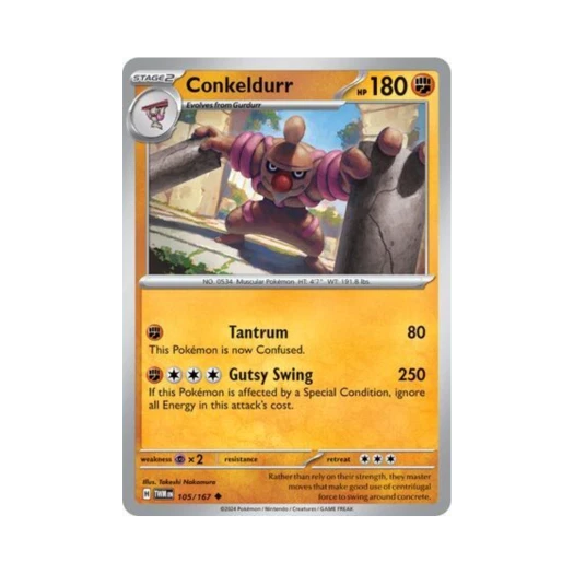 Pokemon TCG Conkeldurr U Twilight Masquerade (English Ver.)