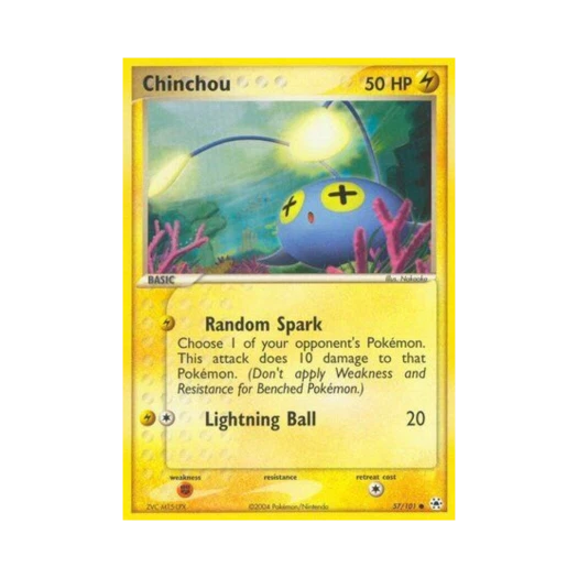 Pokemon TCG Chinchou C EX Hidden Legends (English Ver.)