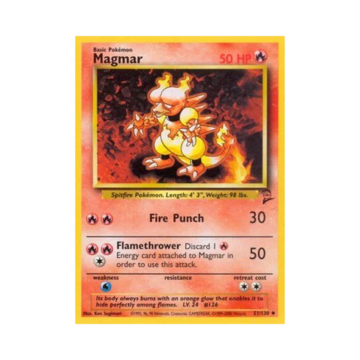 Pokemon TCG Magmar U Base Set 2 (English Ver.)