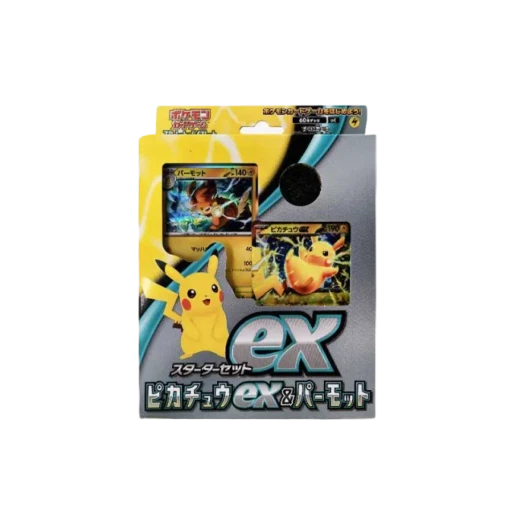 포켓몬 TCG 스칼렛 & 바이올렛 스타터 세트 ex 피카츄 & 빠르모트 박스 (일어판) 카드 이미지