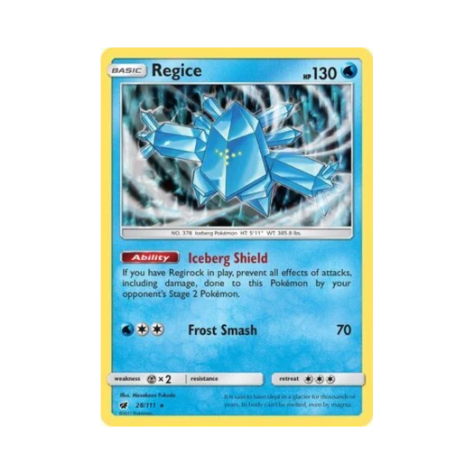 포켓몬 TCG 레지아이스 RH 크림슨 인베이전 (영문판)