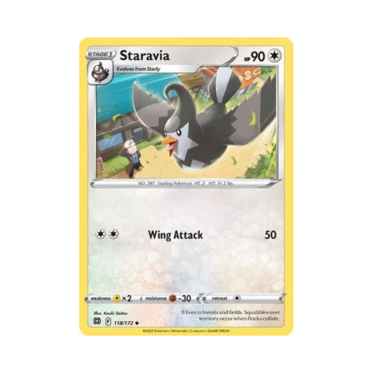 Pokemon TCG Staravia U Brilliant Stars (English Ver.)