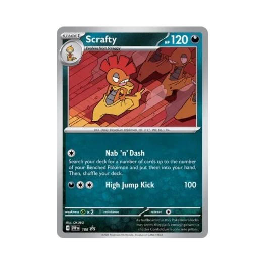 Pokemon TCG Scrafty P Scarlet & Violet Promos (English Ver.)