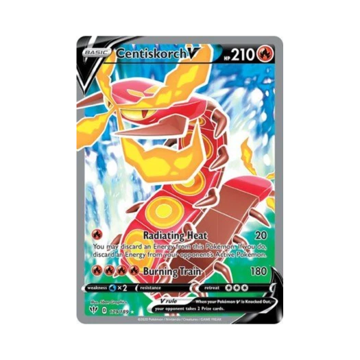 Pokemon TCG Centiskorch V RU Darkness Ablaze (English Ver.)
