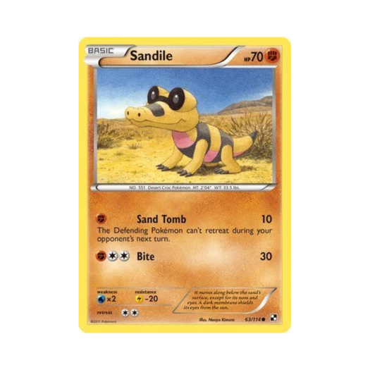 포켓몬 TCG 깜눈크 C 블랙 & 화이트 (영문판)