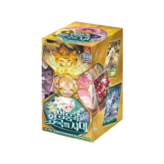 쿠키런 TCG 쿠키런 브레이버스 카드 게임 부스터 팩 영웅과 왕국의 시대 (30팩/한글판) 상품 이미지