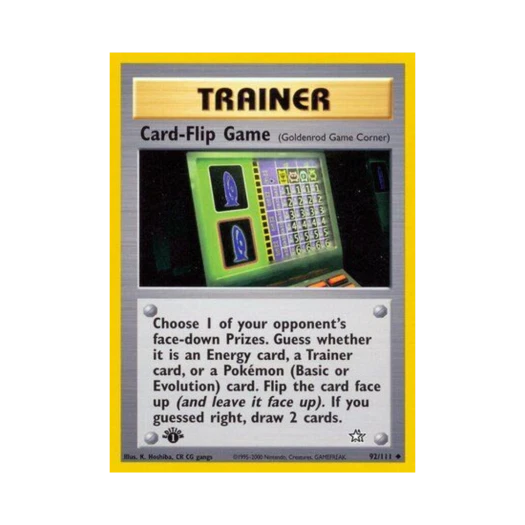 포켓몬 TCG 카드 플립 게임 U 네오 제네시스 (영문판)