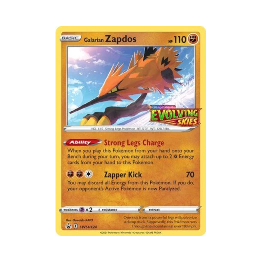 포켓몬 TCG 가라르 썬더 P 소드 & 실드 프로모카드 (영문판)