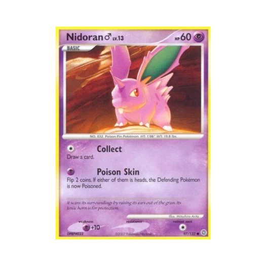 포켓몬 TCG 니드런♂ C 시크릿 원더스 (영문판)
