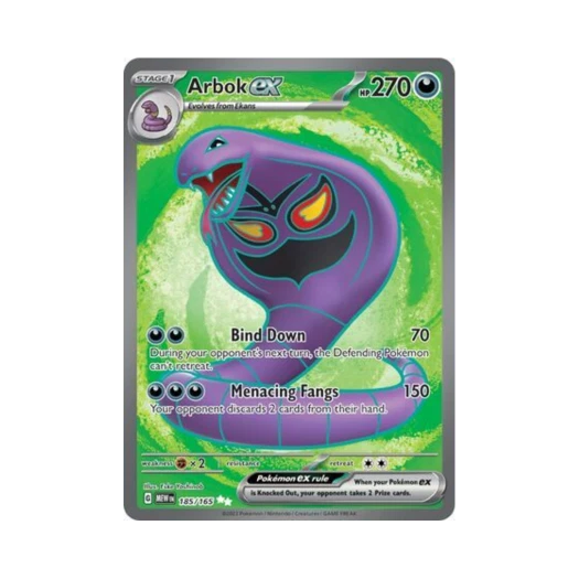 Pokemon TCG Arbok ex UR Scarlet & Violet 151 (English Ver.)