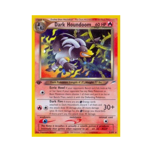 포켓몬 TCG 다크 헬가 RH 네오 데스티니 (영문판)