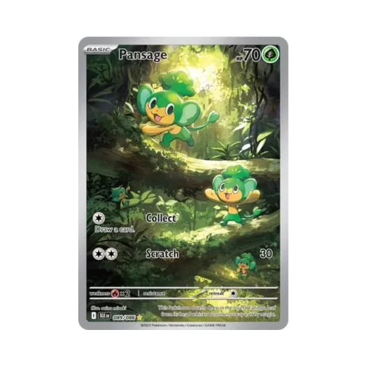 Pokemon TCG Pansage IR Black Bolt (English Ver.)