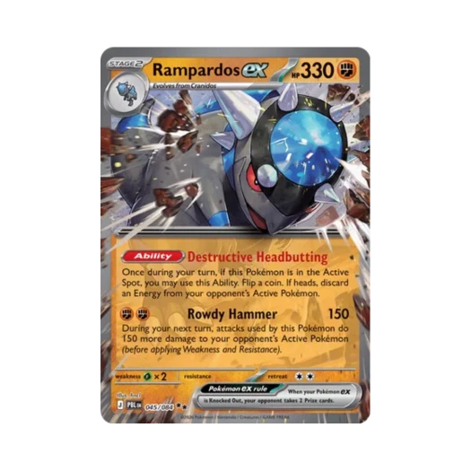 포켓몬 TCG 램펄드 ex RR 피치 블랙 (영문판) 카드 이미지