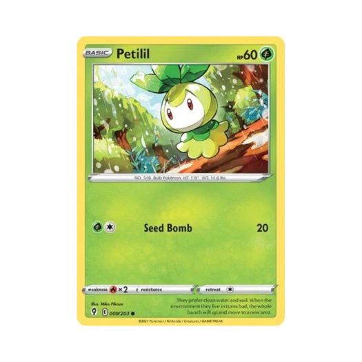 Pokemon TCG Petilil C Evolving Skies (English Ver.)