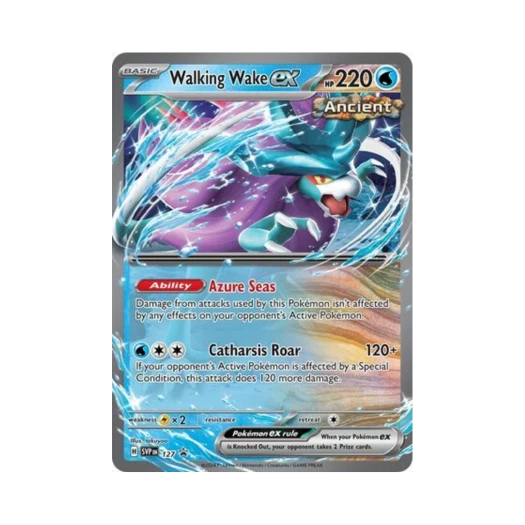 포켓몬 TCG 굽이치는물결 ex P 스칼렛 & 바이올렛 프로모 카드 (영문판)
