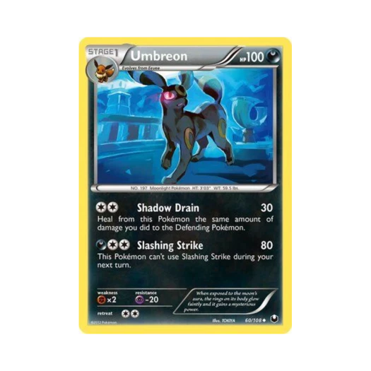 포켓몬 TCG 블래키 U 다크 익스플로러스 (영문판)