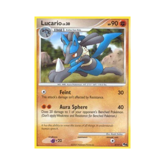 포켓몬 TCG 루카리오 R 팝 시리즈 6 (영문판)