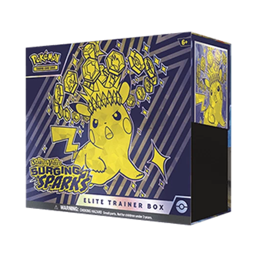 포켓몬 TCG 스칼렛 & 바이올렛 서징 스파크 엘리트 트레이너 박스 (영문판)