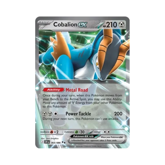포켓몬 TCG 코바르온 ex RR 카오스 라이징 (영문판)