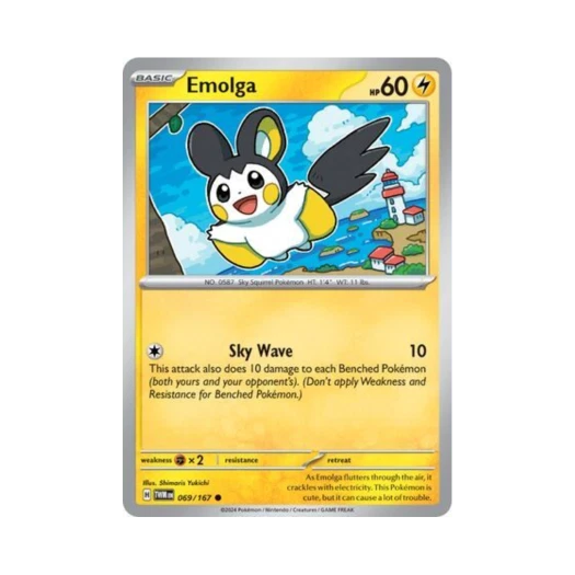 Pokemon TCG Emolga C Twilight Masquerade (English Ver.)