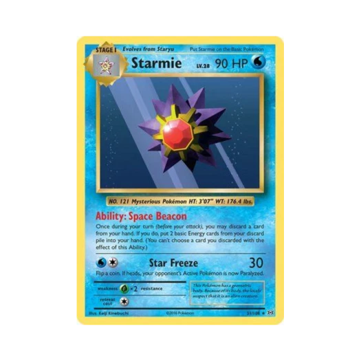 Pokemon TCG Starmie R Evolutions (English Ver.)