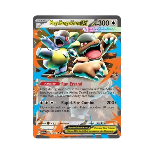 포켓몬 TCG 메가 캥카 ex DR 메가 에볼루션 (영문판)