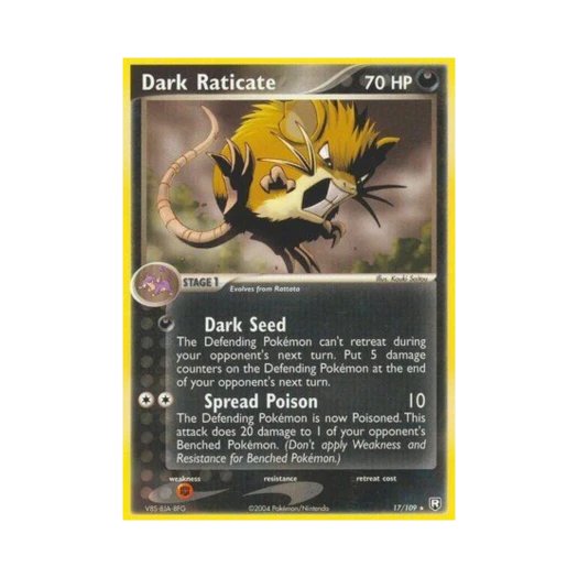 포켓몬 TCG 다크 레트라 R EX 로켓단 리턴즈 (영문판)