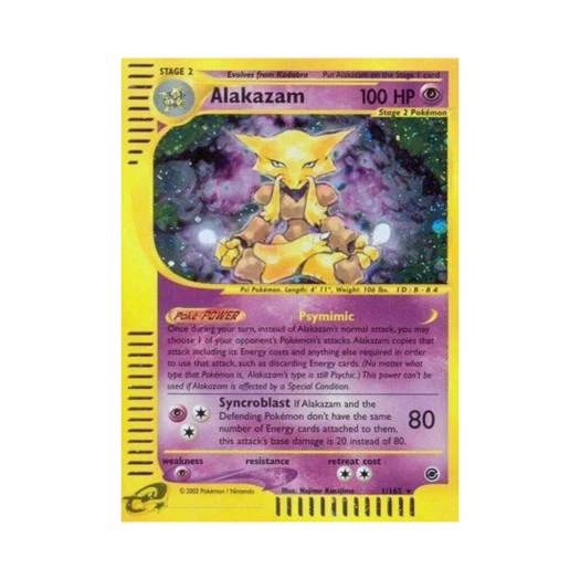 Pokemon TCG Alakazam RH Expedition Base Set (English Ver.)