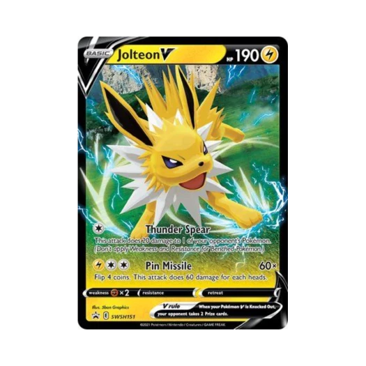 포켓몬 TCG 쥬피썬더 V P 소드 & 실드 프로모카드 (영문판)