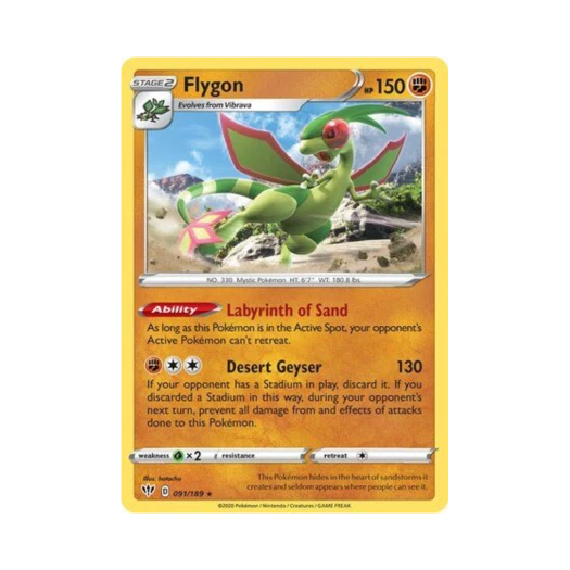 포켓몬 TCG 플라이곤 R 다크니스 어블레이즈 (영문판)