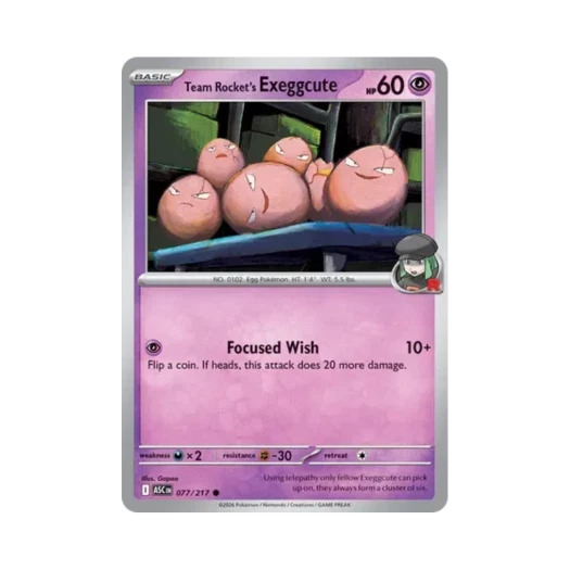 포켓몬 TCG 로켓단의 아라리 C 메가 에볼루션 어센드 히어로즈 (영문판)