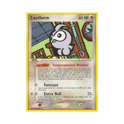 Pokemon TCG Castform U EX Hidden Legends (English Ver.)