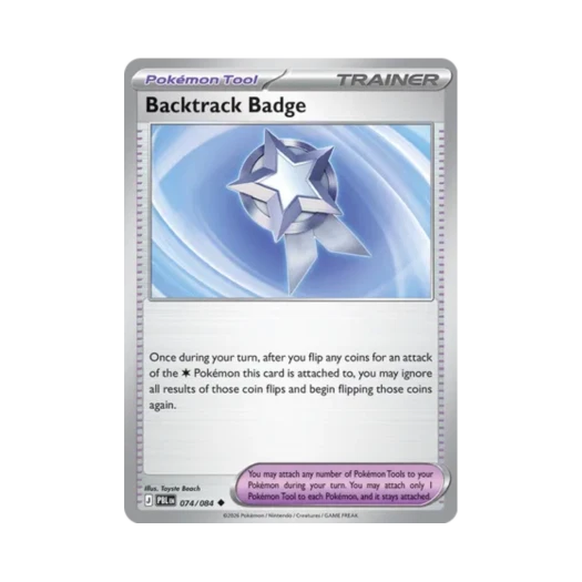 포켓몬 TCG 백트랙 뱃지 R 피치 블랙 (영문판) 카드 이미지