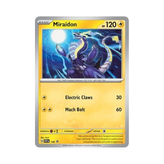 포켓몬 TCG 미라이돈 P 스칼렛 & 바이올렛 프로모 카드 (영문판)