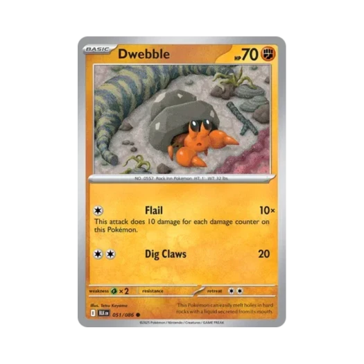 Pokemon TCG Dwebble C Black Bolt (English Ver.)