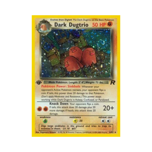 포켓몬 TCG 다크 닥트리오 RH 로켓단 (영문판)