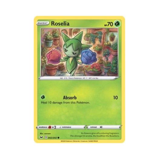 포켓몬 TCG 로젤리아 C 소드 & 실드 (영문판)