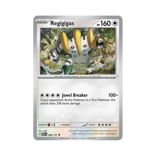 포켓몬 TCG 레지기가스 U 프리즈매틱 에볼루션즈 (영문판) 카드 이미지