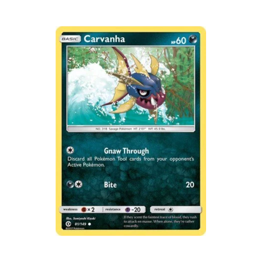 Pokemon TCG Carvanha C Sun & Moon (English Ver.)