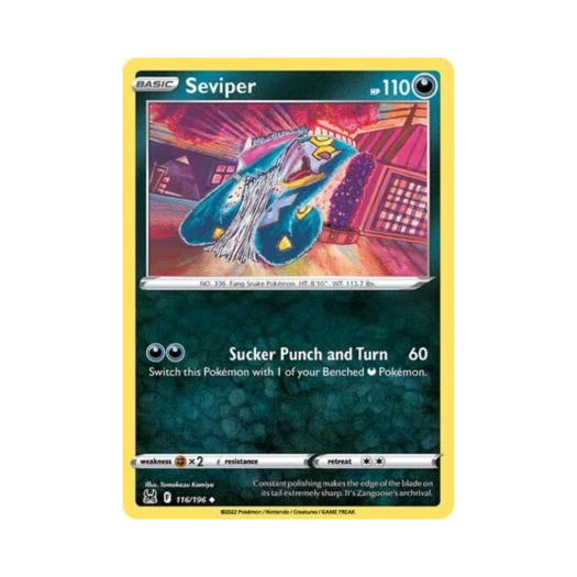 Pokemon TCG Seviper U Lost Origin (English Ver.)