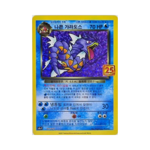 포켓몬 TCG 나쁜 갸라도스 25주년 기념 컬랙션 프로모 팩 (한글판)