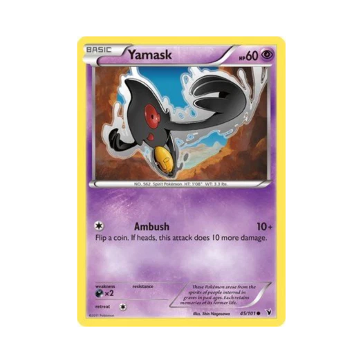 Pokemon TCG Yamask C Noble Victories (English Ver.)