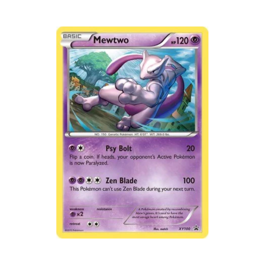 포켓몬 TCG 뮤츠 P XY 프로모 카드 (영문판)
