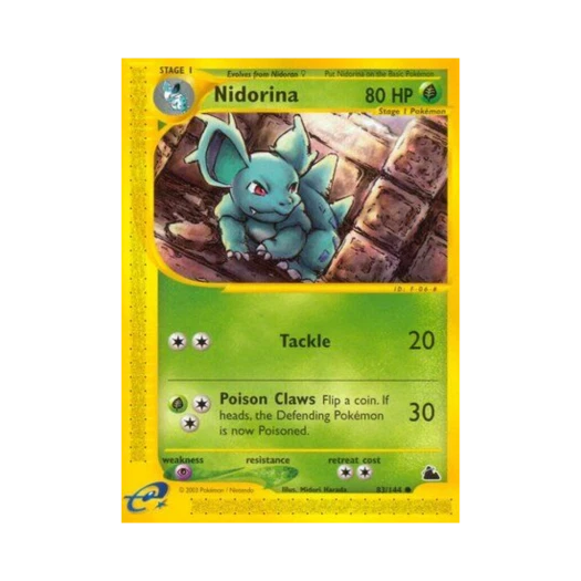 Pokemon TCG Nidorina C Skyridge (English Ver.)