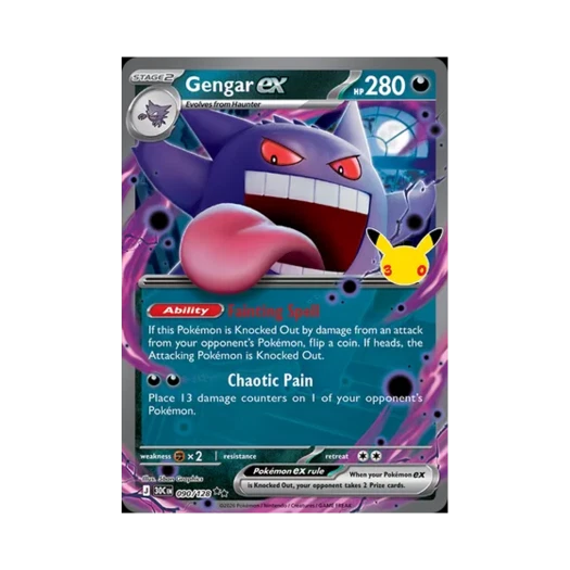 Pokemon TCG Gengar ex RR 30th Celebration (English Ver.)
