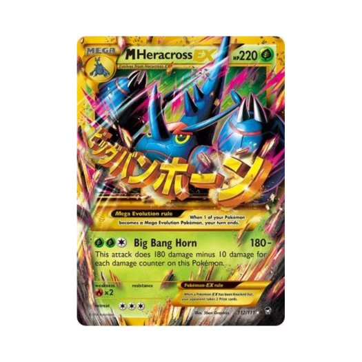 Pokemon TCG M Heracross EX RS Furious Fists (English Ver.)