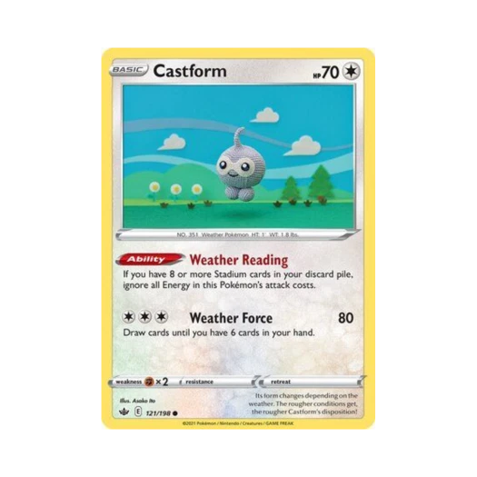 Pokemon TCG Castform C Chilling Reign (English Ver.)