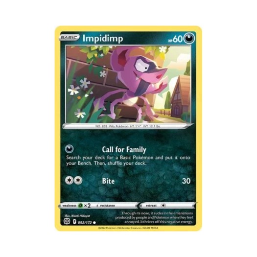Pokemon TCG Impidimp C Brilliant Stars (English Ver.)